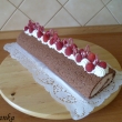 kakaov� rol�da s lehk�m kr�mem lesn� ovoce